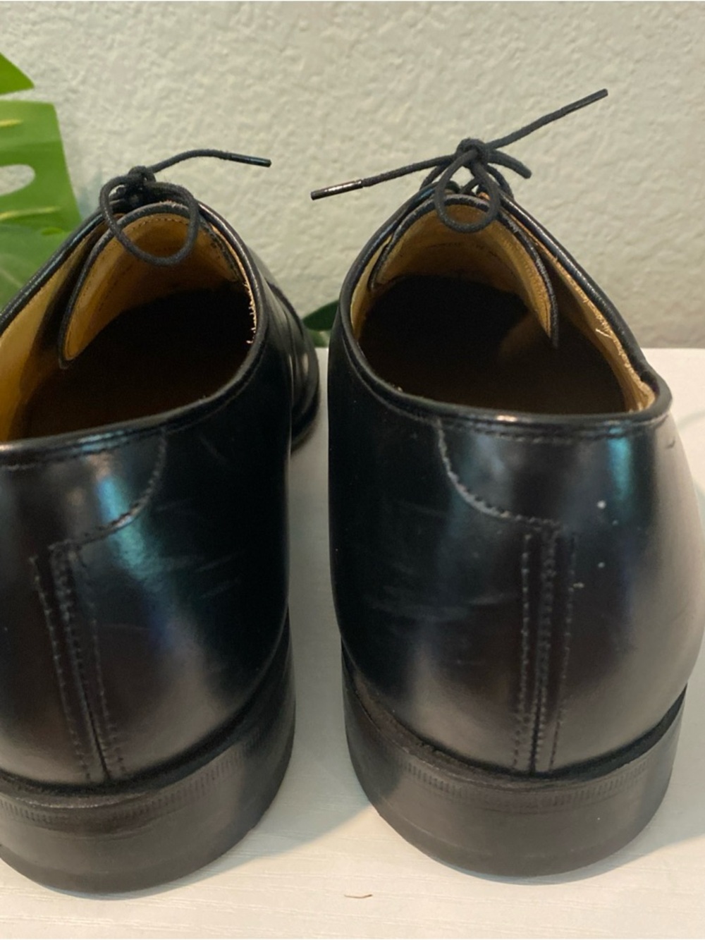 Johnston & Murphy cap toe oxford loafers black size 11 - Picture 3 of 9